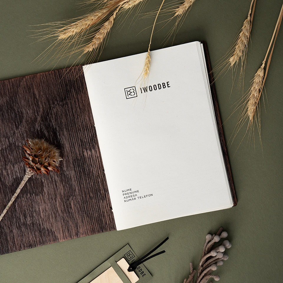 Agendă lemn Tradițional Green