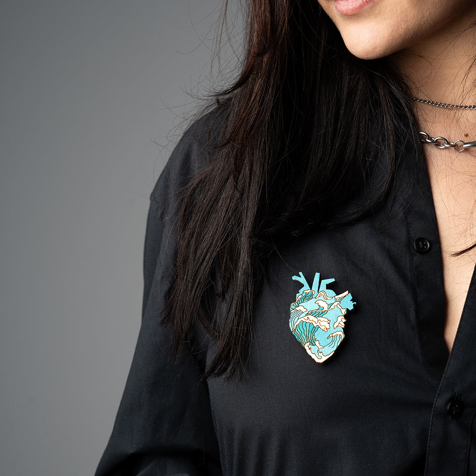 Martisor Inima in Valuri