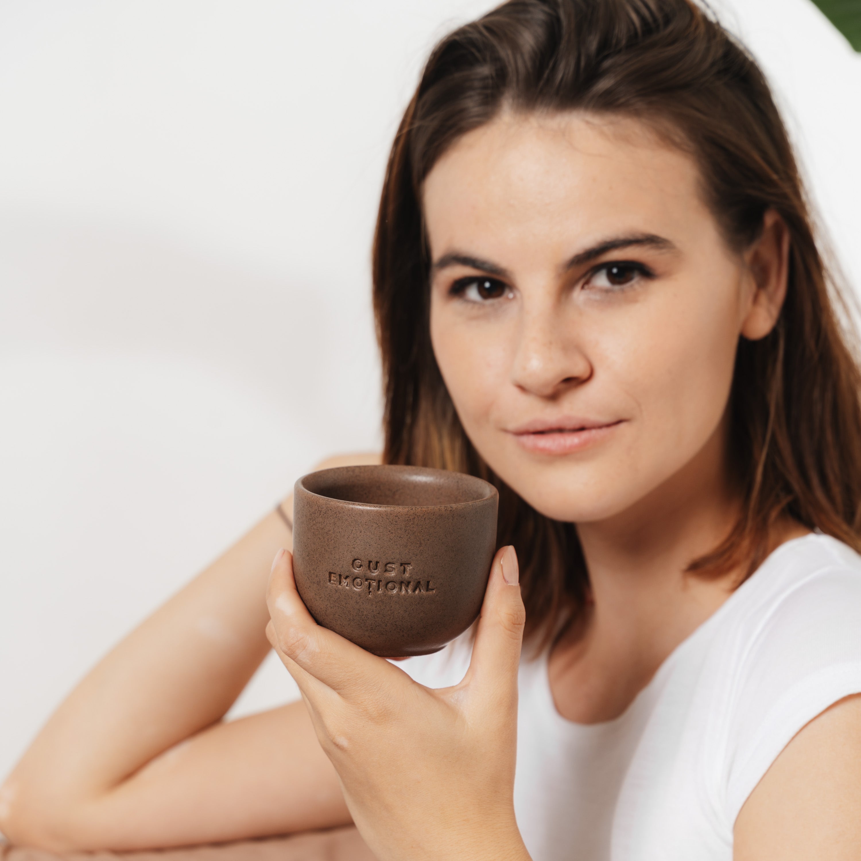 Cana cafea din Portelan - Stay Grounded, Lucrata Manual, 1200 grade