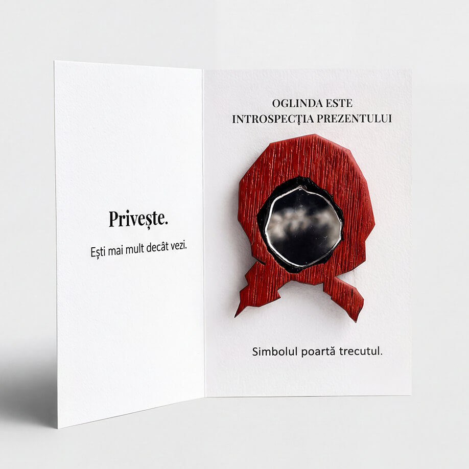 Martisor Brosa Oglinda Introspectiei, Fata cu batic, Inspirat din Nicolae Grigorescu