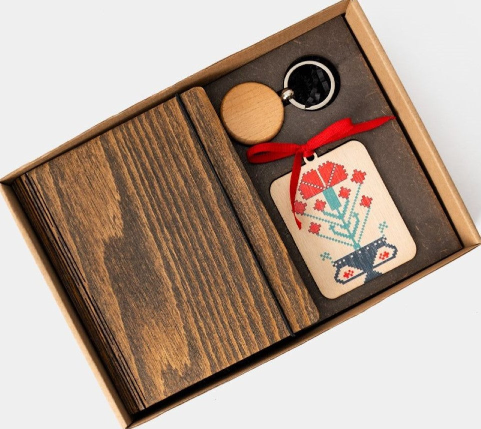 PACHETE AGENDE LEMN SET 2