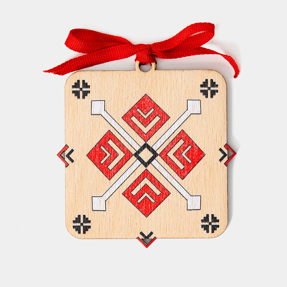 Decoratiune Traditionala, Motiv Romanesc Minimalist, Craciun Traditional