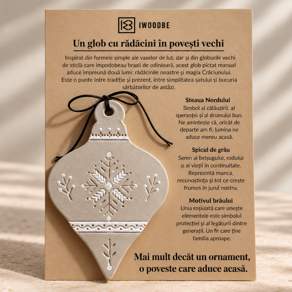 Decorațiune Crăciun Lut Rădăcini Vechi