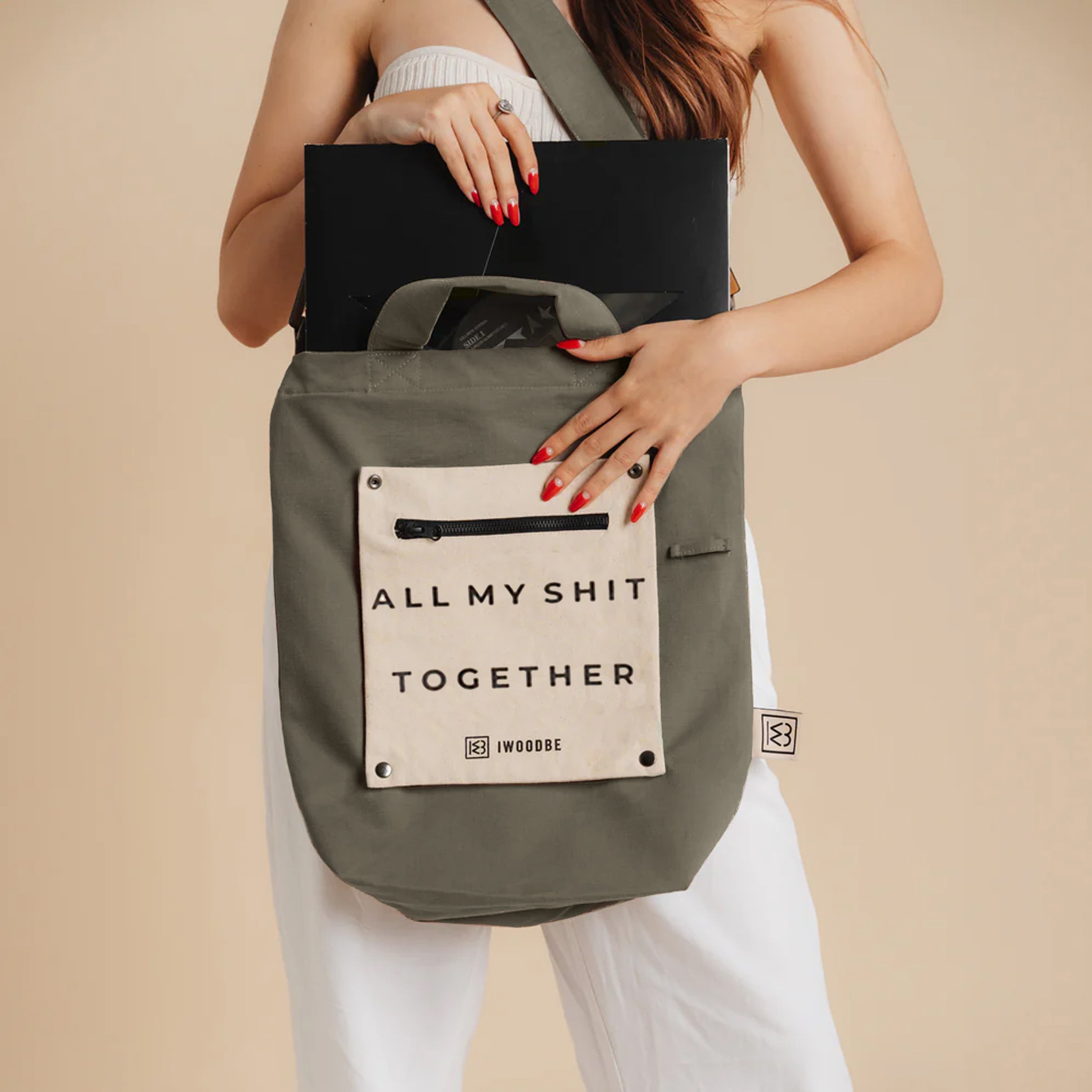 GEANTA BUMBAC 100, Reglabila, Buzunar detasabil – ALL MY SHIT