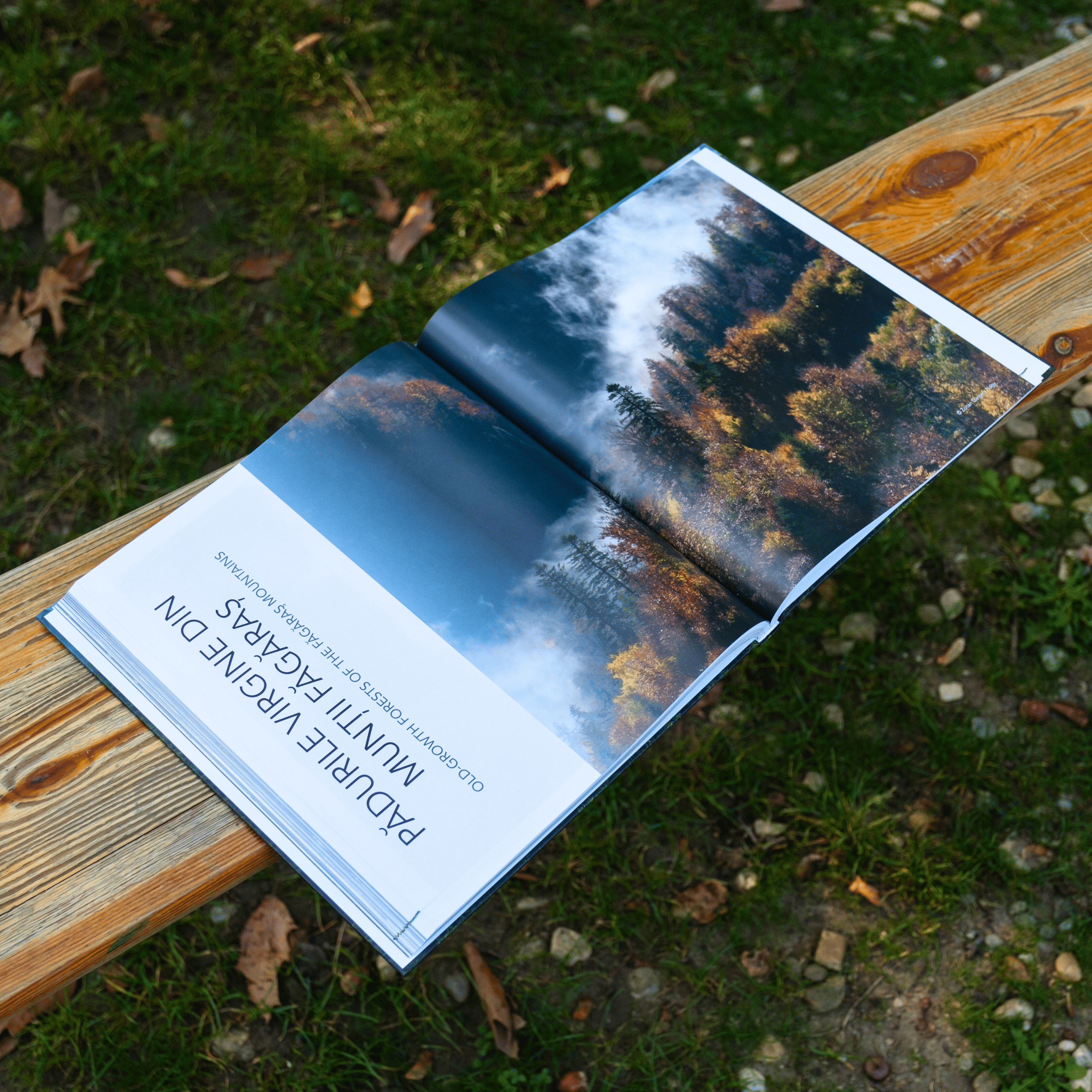 Pachet „Un munte de vise”: album foto Munții Făgăraș printat + agendă lemn