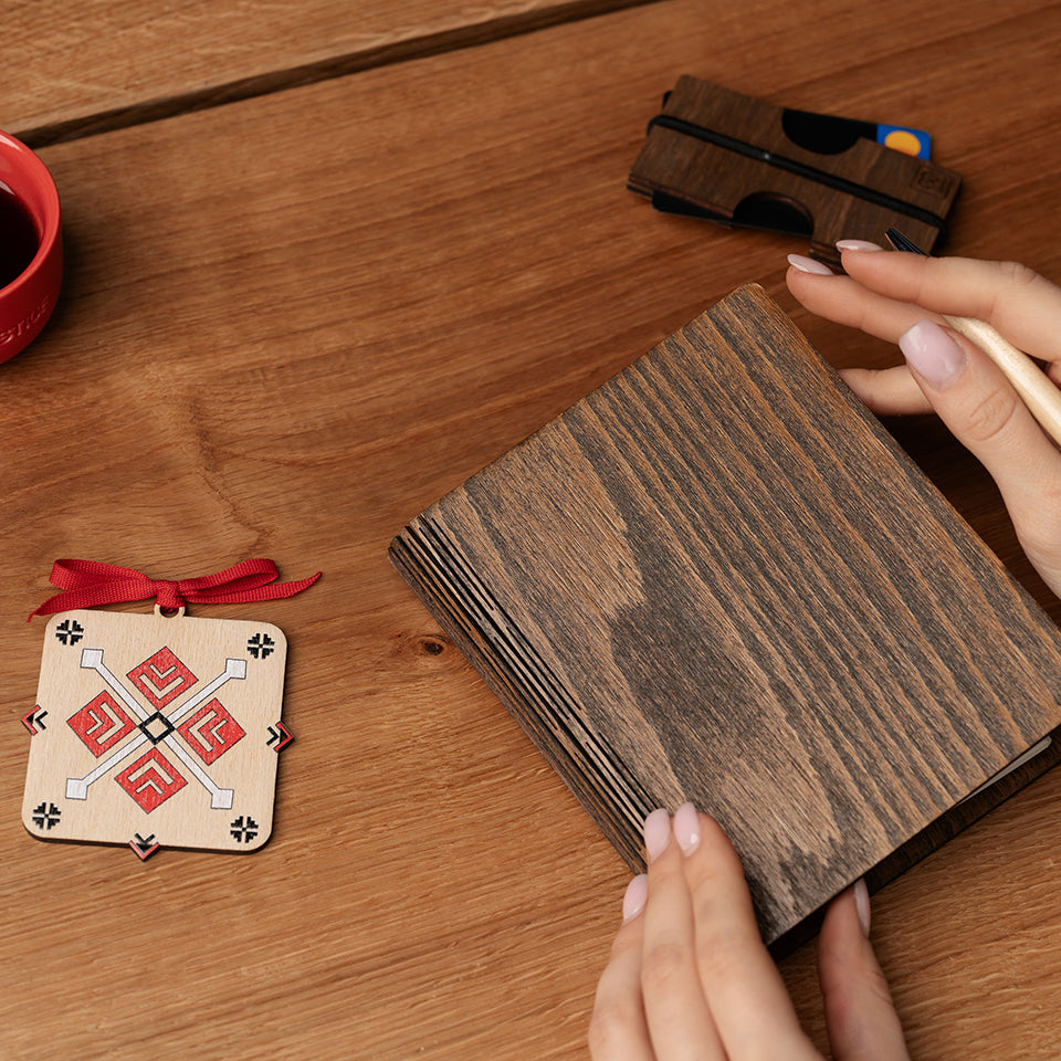 PACHETE AGENDE LEMN SET