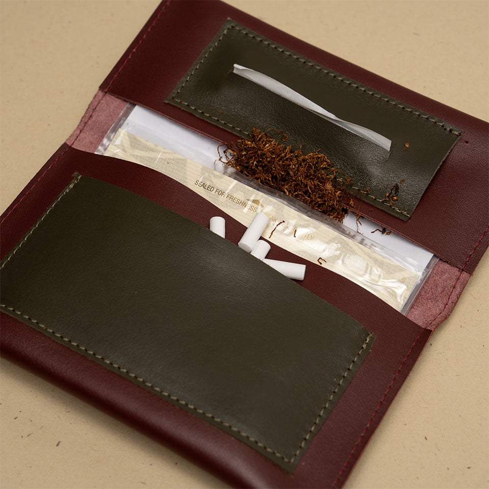 PORT TUTUN PIELE – TOBACCO POUCH GRENA&BLEU