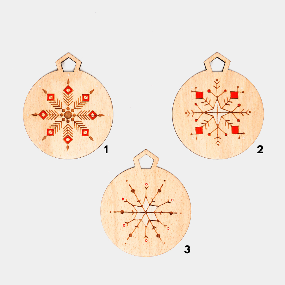 Decorațiune Craciun, Glob Brad Fulg