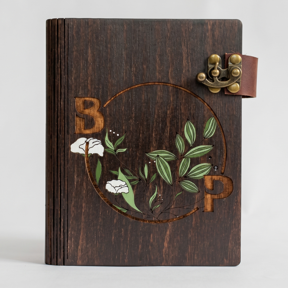 Album Foto Personalizat, Pictat, Cuplu, Nunta, Initiale, poze 10x15