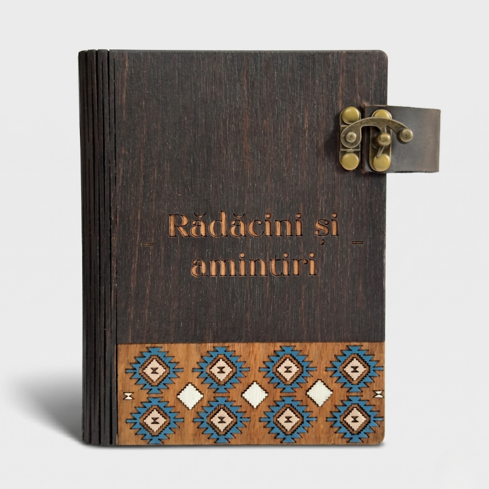 Album Foto Personalizat, Radacini si amintiri, Motiv Traditional Romanesc, poze 10x15