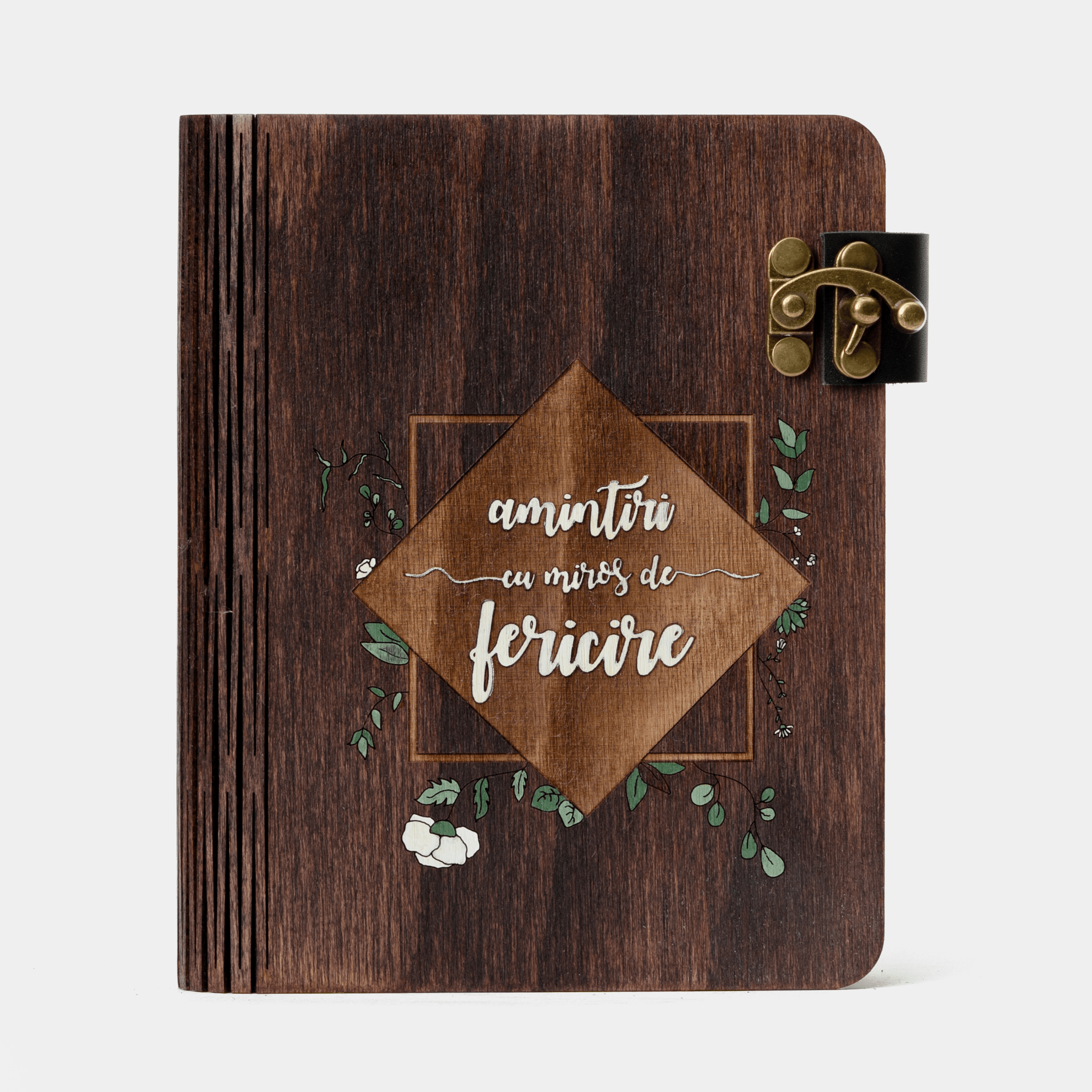 Album Foto din Lemn Personalizat, Amintiri Gravate, Unicat, Nuntă/Botez/Evenimente