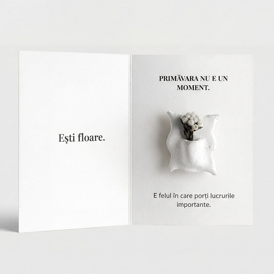 Martisor Brosa Vaza Lut, Flori Naturale